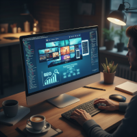 Image représentant deux personnes discutant autour d'un bureau